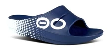 Oofos FJ X OOahh Sport Slide Sandal Unisex Matrix Navy Size M11/W13 NWT