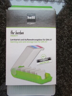 Helit Karteibox Karteikasten A7 in Rot NEU + OVP