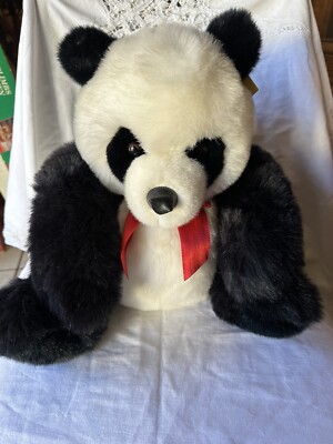 BETA TOYS 15  PANDA BEAR LARGE Sitting Plush Stuffed Animal With Tag
