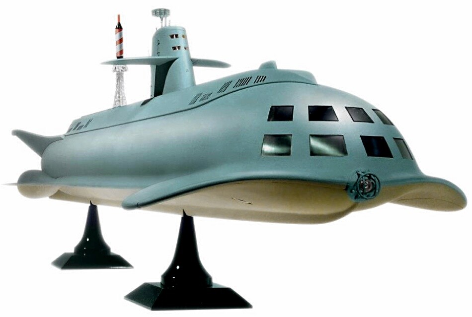 置物 the bottom of the sea Voyage to the Bottom of the Sea MOVIE Seaview 1:128 Model