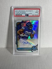 2021 Bowman Chrome Tyler Allgeier RC  REFRACTOR  Auto  ROOKIE FALCONS PSA 9