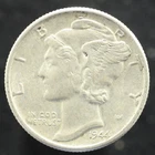 1944 P Mercury Dime - 90% Silver - FREE SHIPPING (US243)