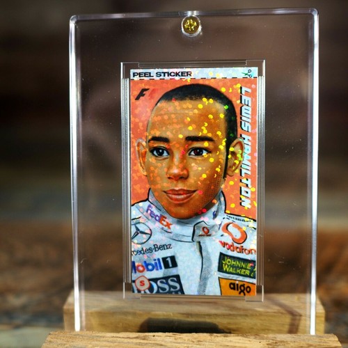 2007 Rookie RC Lewis Hamilton Sticker Refractor Formula F1 #9B Yellow Back - Picture 3 of 10