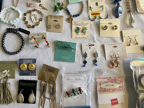 All NWT Jewelry Lot INC Chicos M Haskell Napier Trifari Effy Loft Macys - Picture 5 of 24