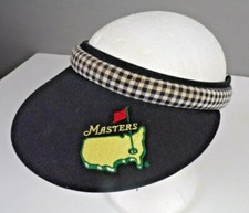 Vintage Texann Texace Masters Womens Golf Sun Visor Made In USA Green Plaid