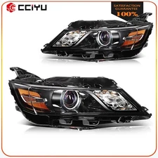Headlights Assembly Fits 2014-2020 Chevy Impala Black Housing Left+Right L+R