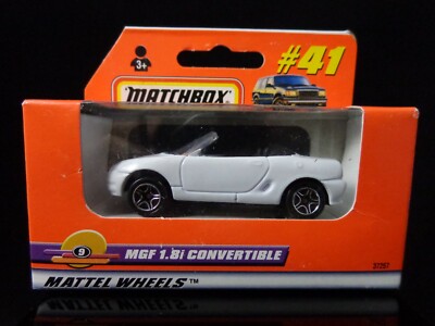 Matchbox MGF 1.8i Convertible White Roadster Sports Car, New 1998
