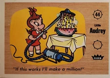 1960 Fleer Casper - #44 Little Audrey "If this works I'll make a million!" - Ex