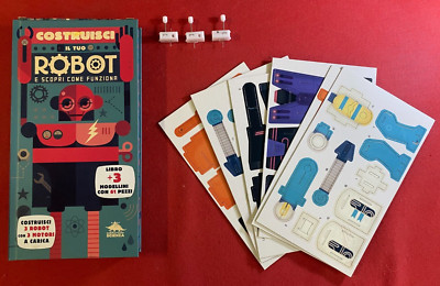 BAUEN SIE IHREN ROBOTER mit 3 Motoren Gesellschaftsspiel Tisch und Wissenschaft QS KOMPLETT