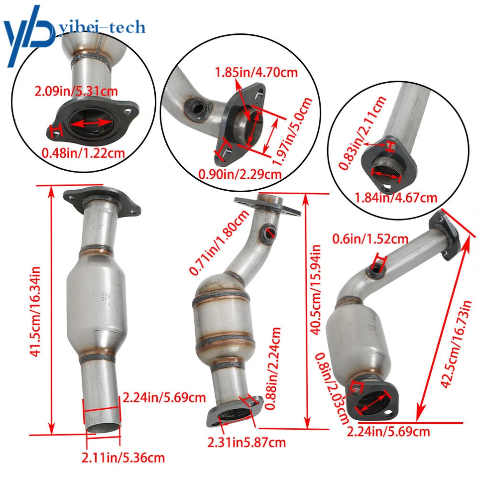 Catalytic Converter Assembly For 2005-2007 Ford Five Hundred Easy To Replace - Image 2 of 4