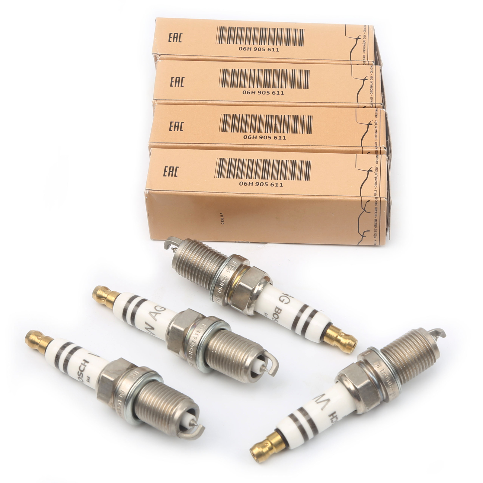 4PCS Platinum Spark Plugs For Golf Passat Tiguan A3 A4 Q5 1.8 2.0T