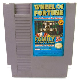 Wheel Of Fortune & Family Ed. CLEANED & TESTED AUTHENTIC NES 2 Game Cartridges