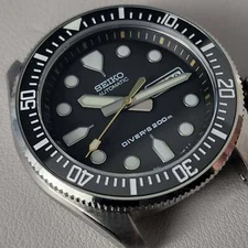 SEIKO SKX007 SKX009 CERAMIC Bezel Insert Black SKX (MIL SUB style) Sloped C3
