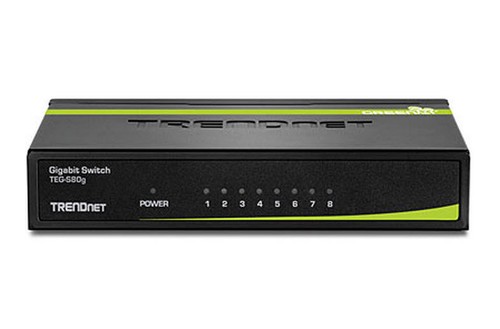 TRENDnet TEG-S80g 8-Port Gigabit GREENnet Desktop Metal Case Ethernet Switch - Picture 2 of 4