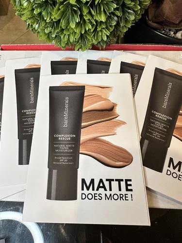 7x Bare Mineral Complexion Rescue Matte Does More Sample Cards. - Picture 3 of 4