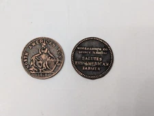 1818 Moorman Manufacturing Co Quincy Illinois North American Trade Token Pair