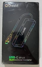 QGeeM - USB-C 9 Port Multi-Functional Converter - NEW