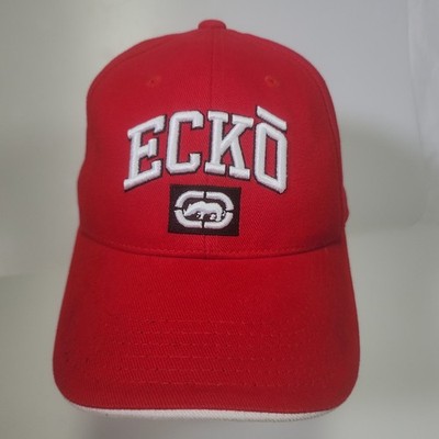VTG Small Medium Ecko Red Hat Flex Fit Rhino Logo Streetwear Cap Y2K 2000s