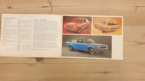 Vintage 1970s Opel Car Range Brochure Kadett,ascona, Manta,record,commodore - Picture 2 of 10