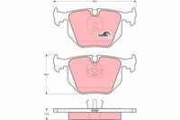 TRW Bremsbelagsatz Scheibenbremse Cotec GDB1119 FüR Wiesmann BMW Quattroporte 4
