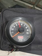 Vintage Mallory 11k Rpm Tachometer W Shift Light Rev Limiter Big Diameter Wow