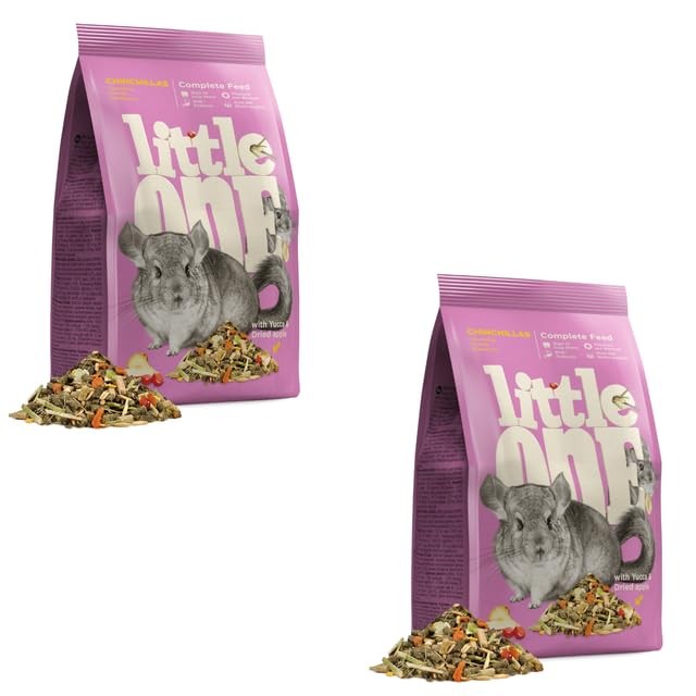 Aliment pour chinchillas double pack 800g contre l'usure dentaire et les troubles digestifs