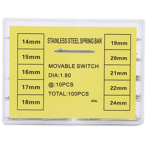 1.8mm / 0.07in Thickness Quick Release Spring Bars Strap Link Pins Watch Repair - Picture 6 of 22