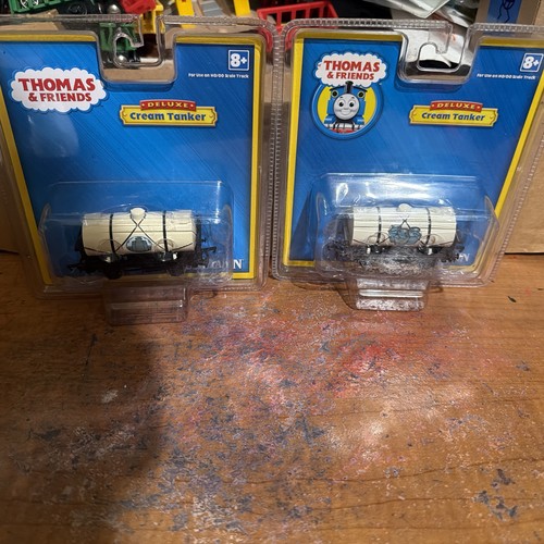 2x Bachmann Trains Thomas HO OO Cream Tanker RARO AMBAS VERSIONES 77032 Hornby NUEVO | Condition: New