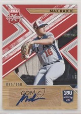 2019 Elite Extra Edition 18U National Team Signatures Red Max Rajcic Auto fm0