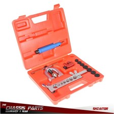 Double Flaring Brake Line Tool Kit With Mini Pipe Cutter Sae Metric Car Truck