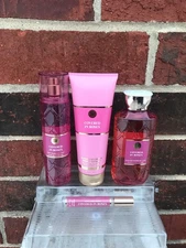 NEW! Bath & Body Works COVERED IN ROSES BODY MIST/CREAM/GEL/PARFUM - SET OF 4