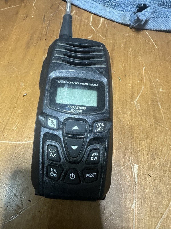 Standard Horizon Floating HX150 VHF Handheld Marine Radio, Black