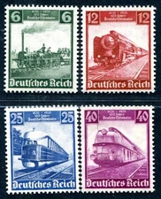 GERMANY 1935 580-583 ** MNH SET RAILWAY 130€(48558