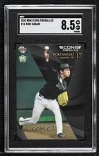 2020 BBM Icons Fireballer Roki Sasaki #11 SGC 8.5 1j2