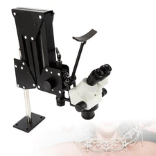 7x-45x Zoom Micro Inlaid Mirror Multi-directional Microscope+ Stand Jewelry Tool