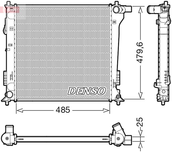 MotorküHler WasserküHler Denso DRM41020 FüR Hyundai Tucson TL TLE Gdi Allrad-image
