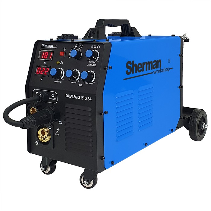 Machine à souder ARC TIG Sherman DUALMIG 210 S4 pour l'aménagement de votre atelier