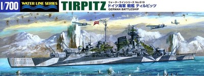 Tirpitz German Battleship Kriegsschiff 1:700 Model Kit Bausatz Aoshima 067499