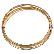 Half Hard Brass Wire, 1 Roll 15Ga/1.5x1.5mm 6m/19.69ft Square Craft Wire