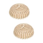 2 STÜCKE Haushalttopfabdeckung Hölzerner Topfdeckel Splicing Pot Deckschutz für