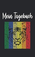 Tagebuch Tiger Retro Vintage 100 Seiten A5 Hardcover Notizbuch