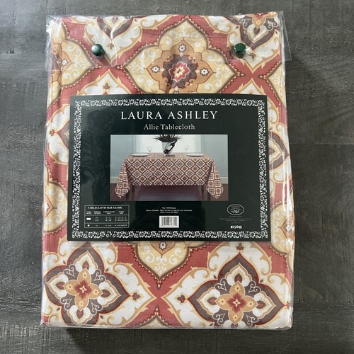 Laura Ashley Allie Tablecloth Oblong 60 " x 120" New in Package
