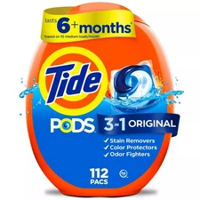 Tide Original Pods HE Compatible Laundry Detergent Soap Pacs