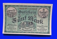 07 154 Notgeld Städte Greiz und Zeulenroda 5...