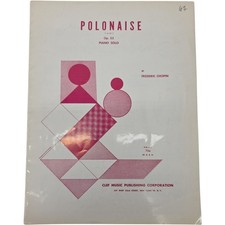 Polonaise in A Flat Major Op 53 Piano Solo Vintage Sheet Music 1962