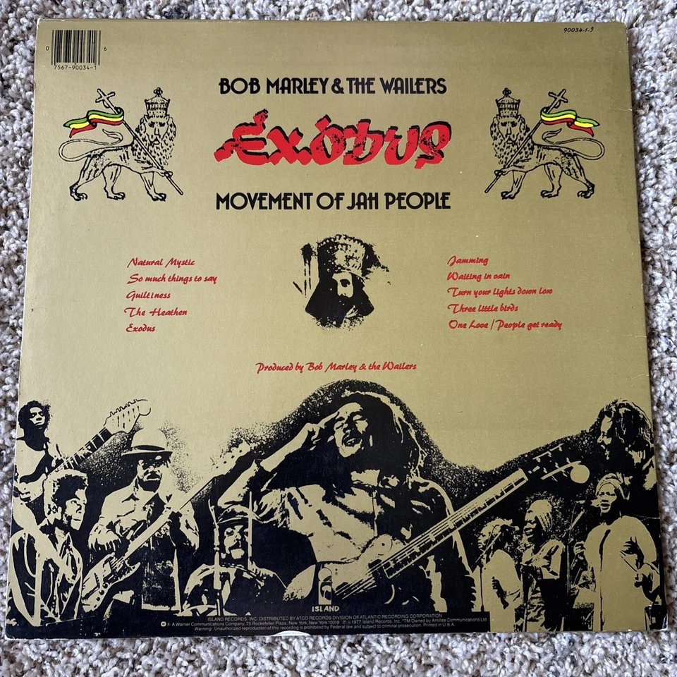 Bob Marley and the Wailers - Exodus Lp - Island Records - 1st press EX/NM - Image 2 of 4