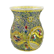Mosaic Essential Oil Burner Fragrance Oil Warmer Decorative Tealight Candle H...