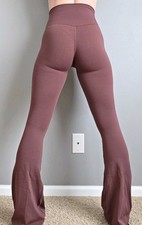 Offline by Aerie  XS  Real Me Burgundy Flare Hi-Rise Scrunch V-Waist Leggings