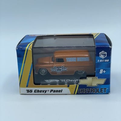 Hot Wheels 1955 55 Chevy Panel GM Real Riders W/ Case NIP 1:87 HO NEW Orange