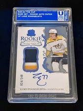 2023-24 UPPER DECK THE CUP ROOKIE AUTO PATCH LUKE EVANGELISTA /249 NASHVILLE